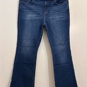 LOFT Outlet  Boot Cut Jeans Petite 10 Dark Wash Flare Inseam 25”